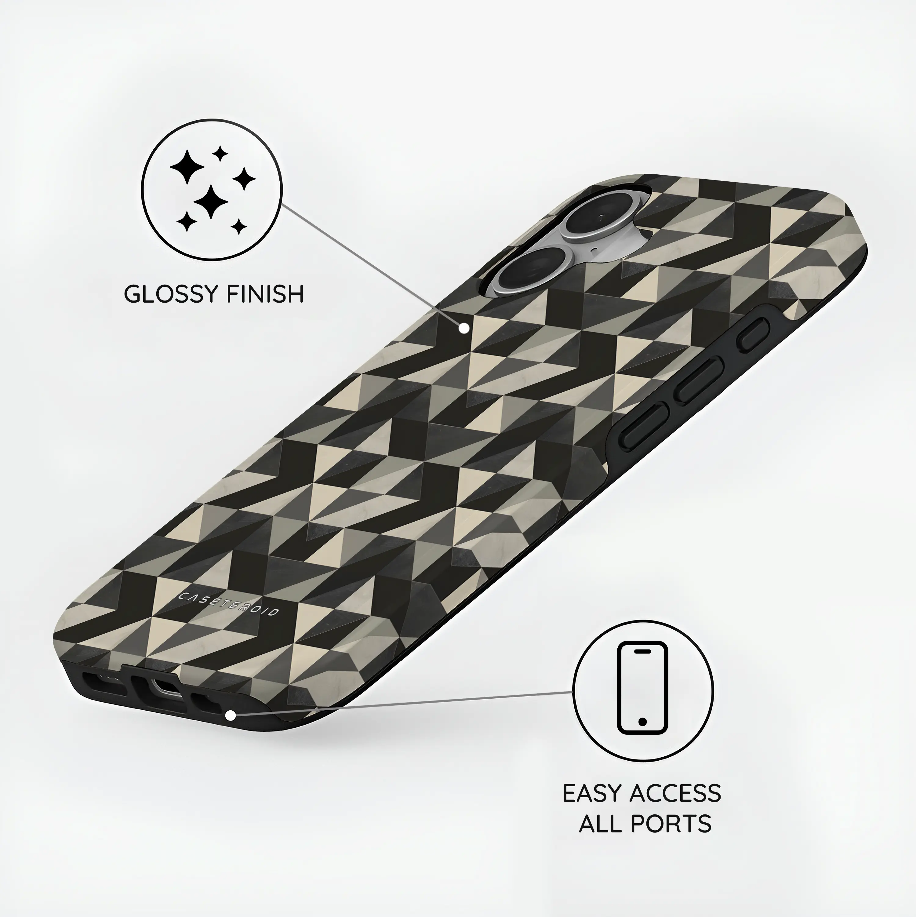 Vector Noir - iPhone 16 Case
