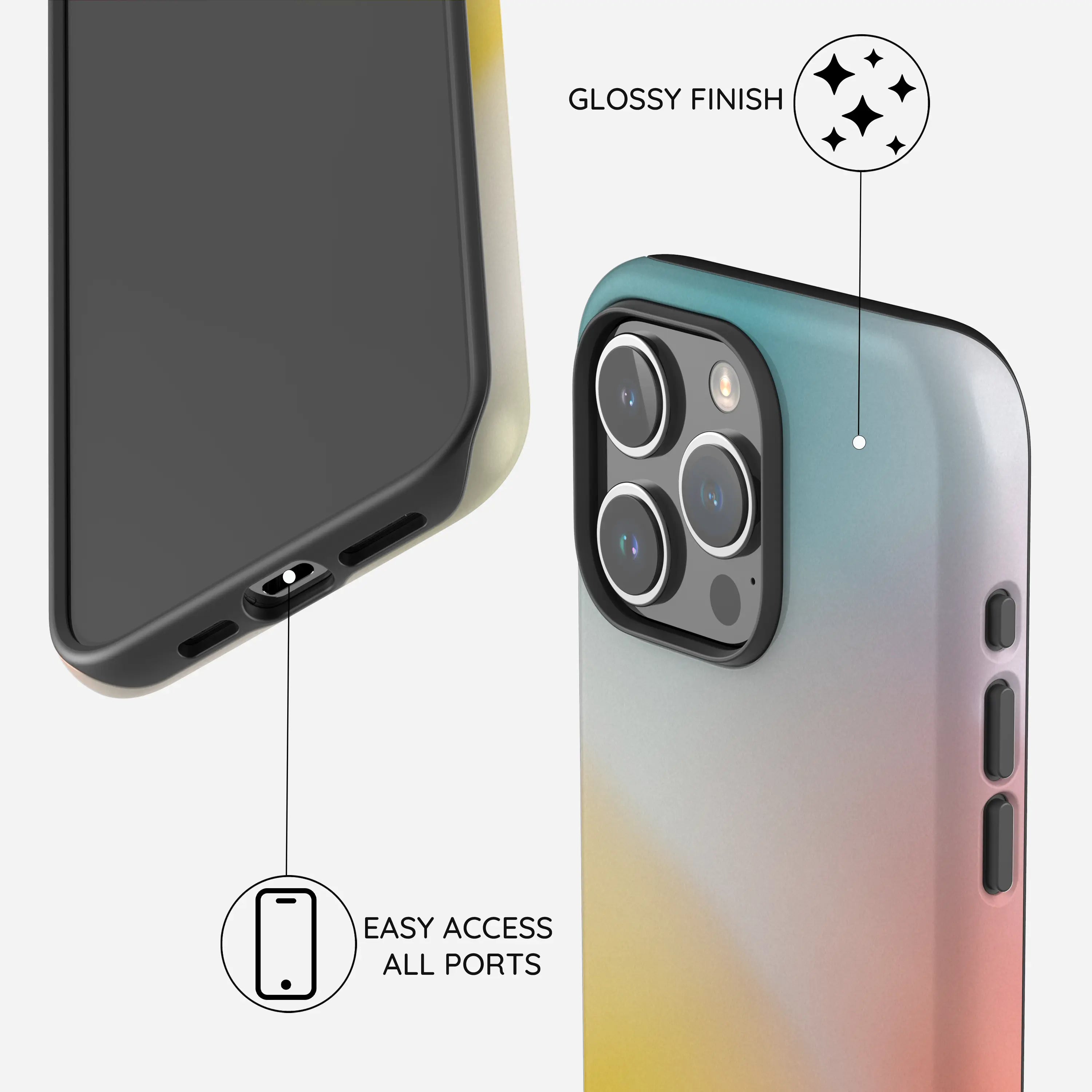 Vibrant Spectrum - iPhone 15 Pro Case