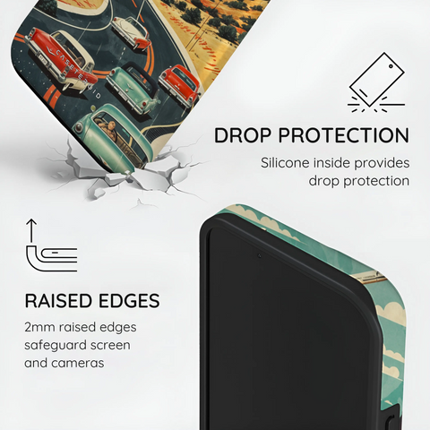 Vintage Journey Route - iPhone 13 Case