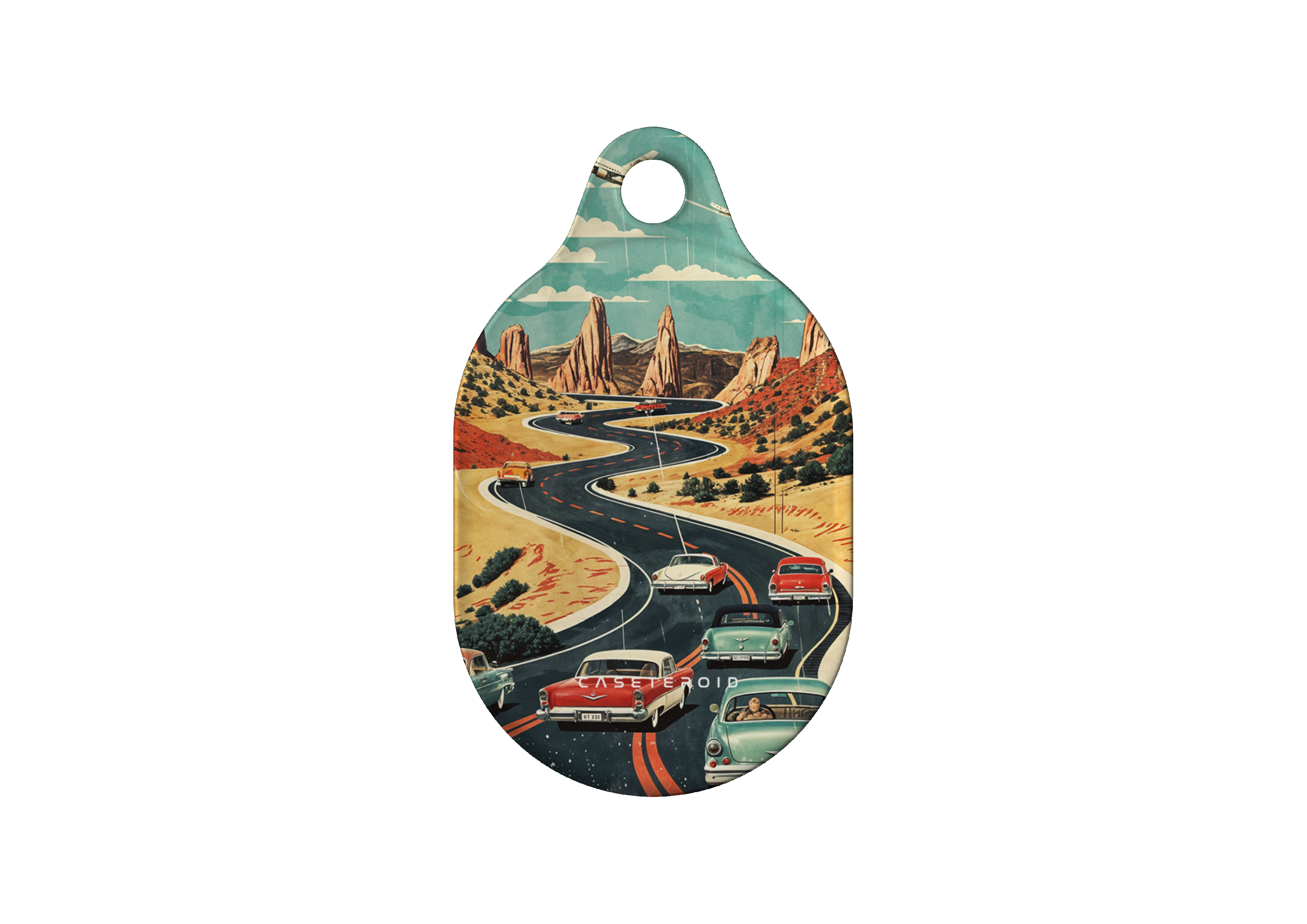 Vintage Journey Route - AirTag Case