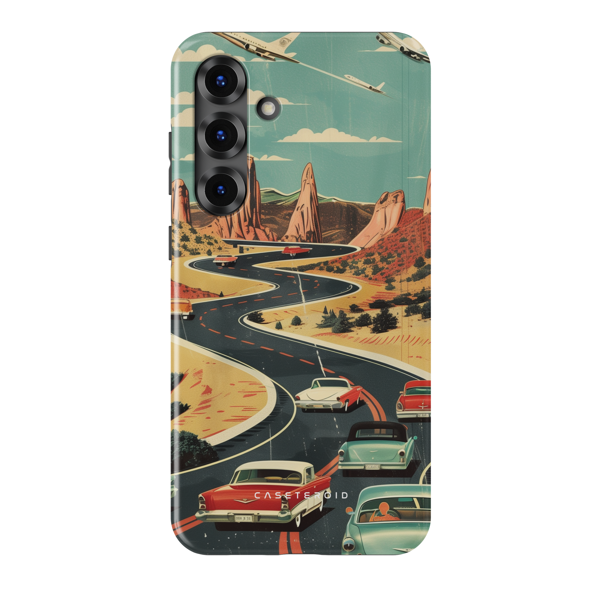 Vintage Journey Route - Samsung Galaxy S25 Plus Case