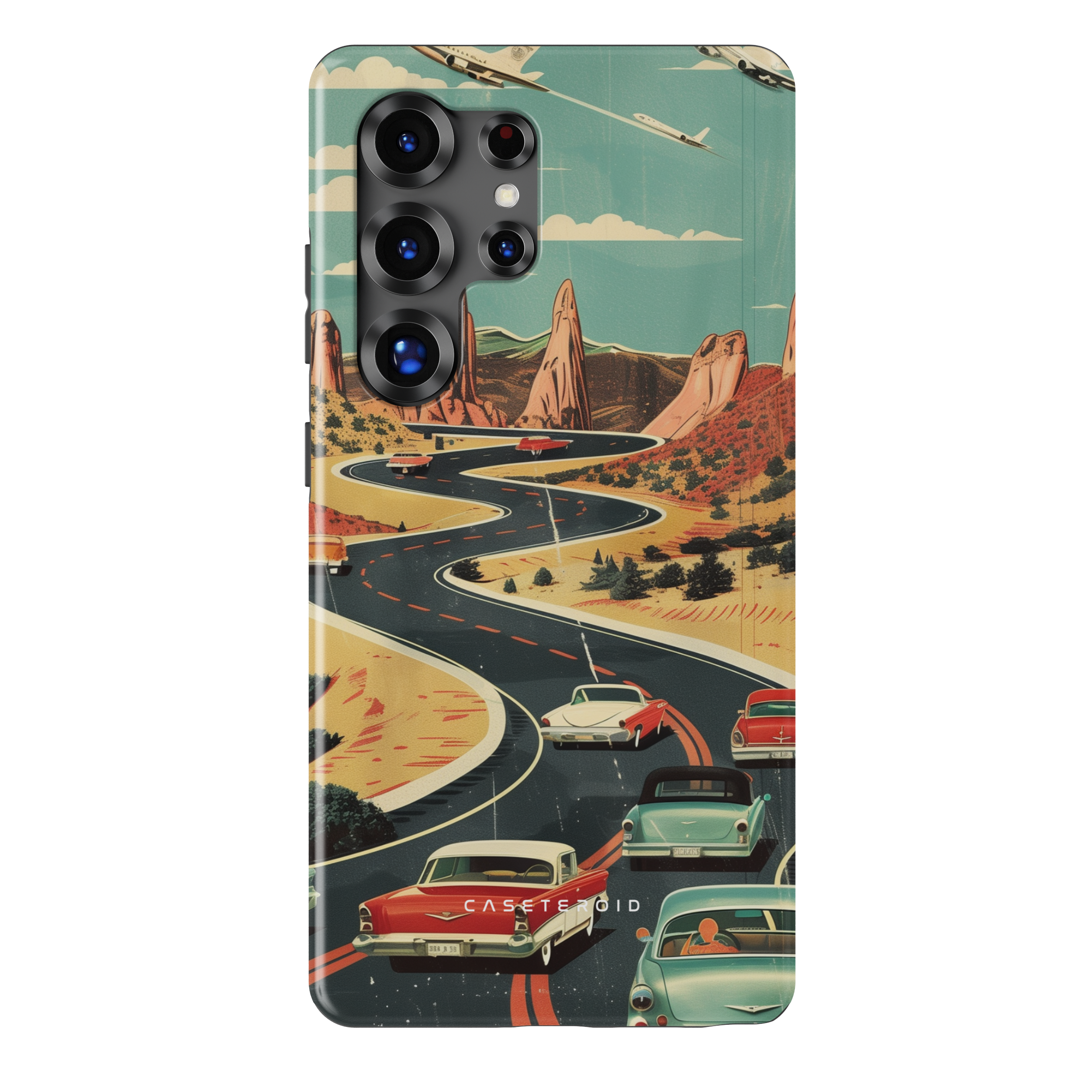 Vintage Journey Route - Samsung Galaxy S25 Ultra Case