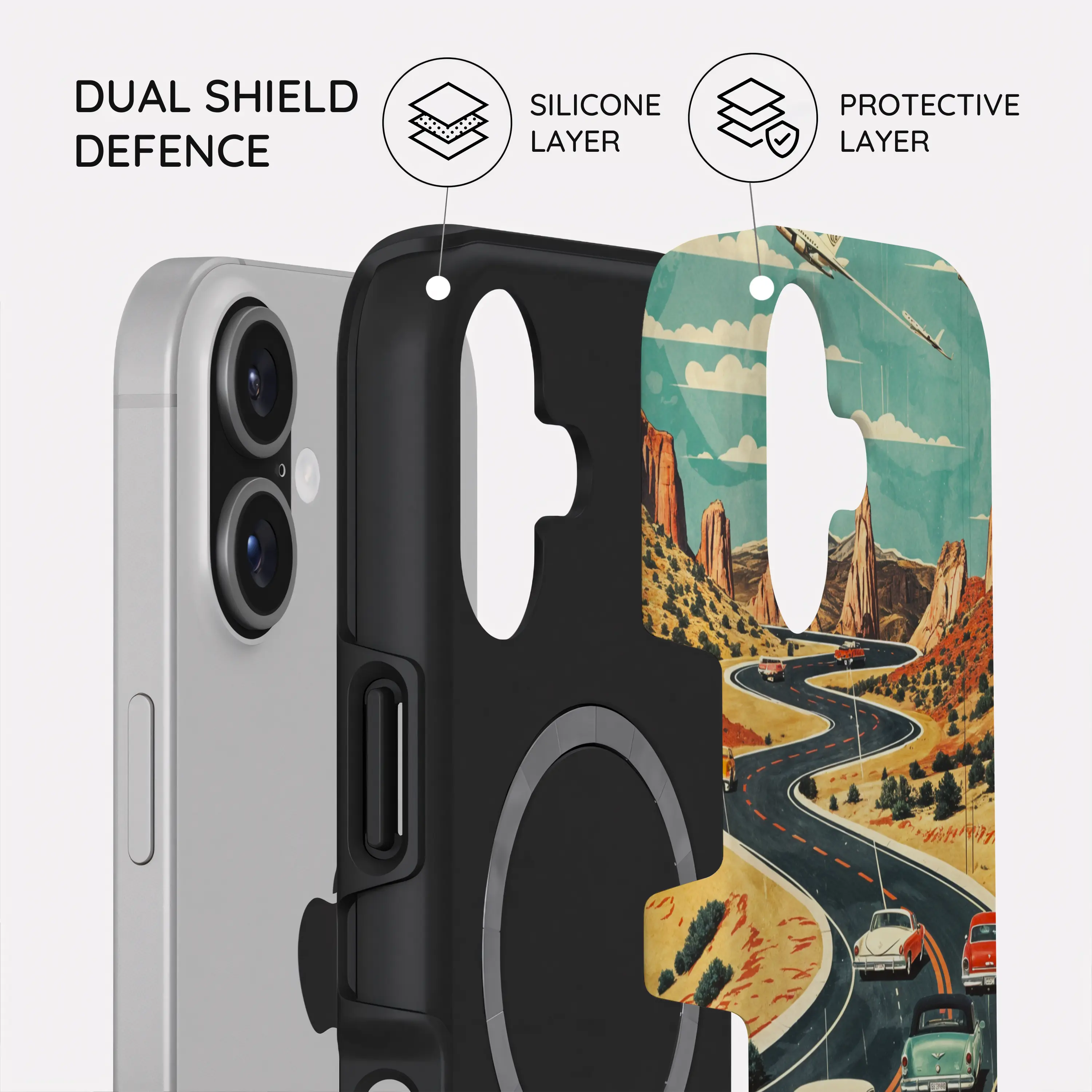 Vintage Journey Route - iPhone 17 Case