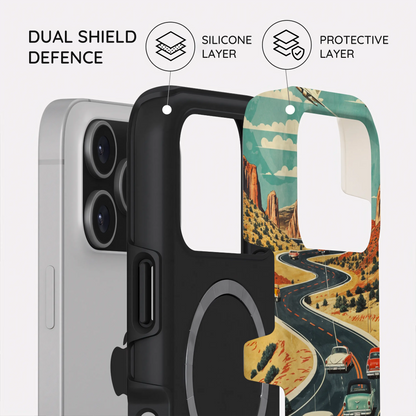 Vintage Journey Route - iPhone 17 Pro Case