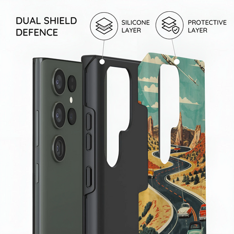 Vintage Journey Route - Samsung Galaxy S23 Ultra Case