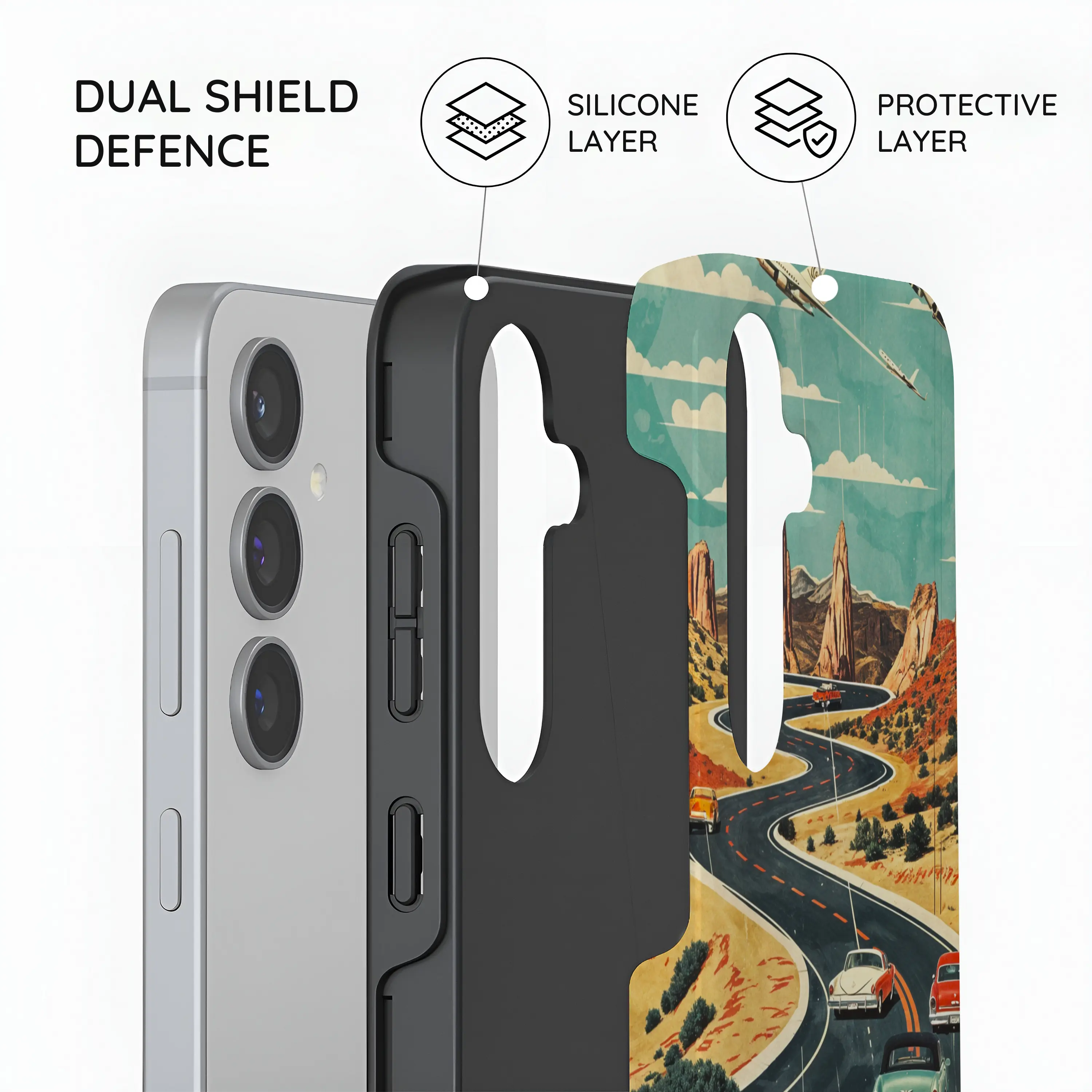 Vintage Journey Route - Samsung Galaxy S24 Plus Case