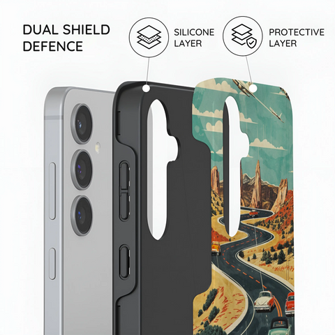 Vintage Journey Route - Samsung Galaxy S24 Plus Case