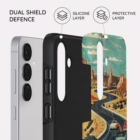 Vintage Journey Route - Samsung Galaxy S25 Plus Case