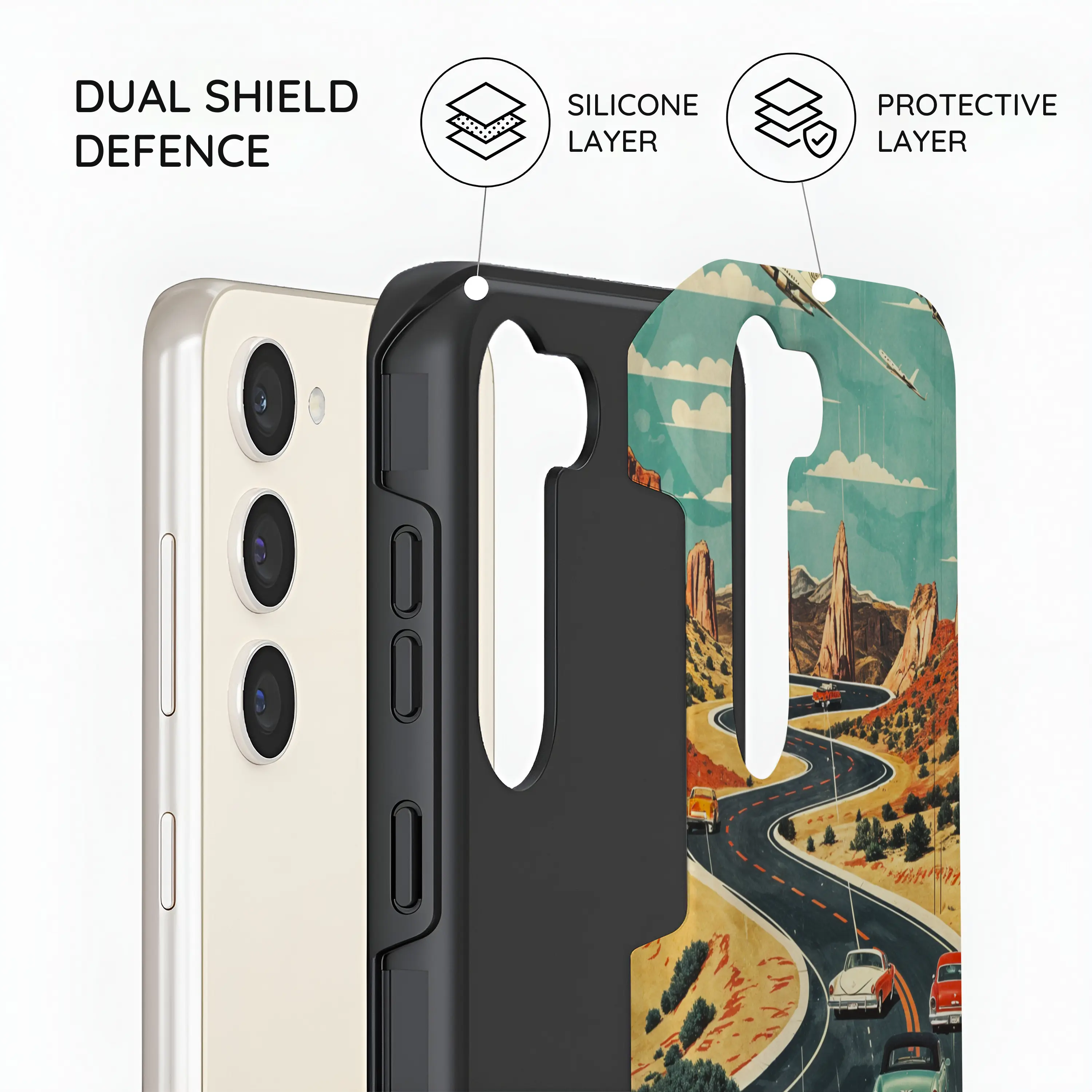 Vintage Journey Route - Samsung Galaxy S23 Plus Case