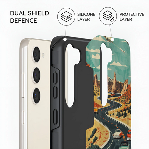 Vintage Journey Route - Samsung Galaxy S23 Plus Case