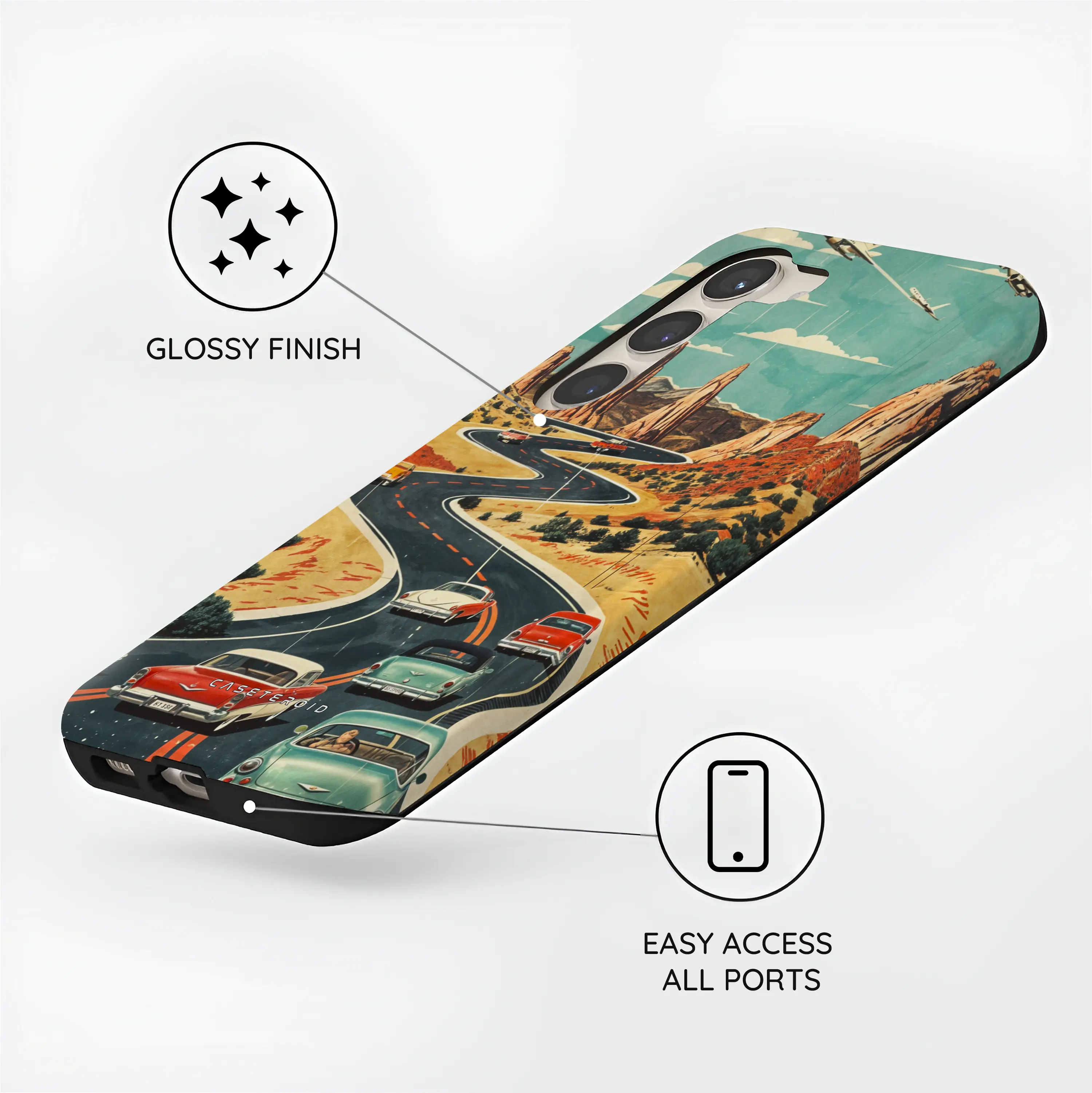 Vintage Journey Route - Samsung Galaxy S23 Plus Case
