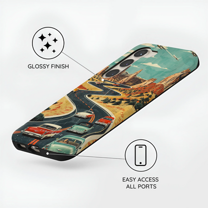 Vintage Journey Route - Samsung Galaxy S23 Plus Case