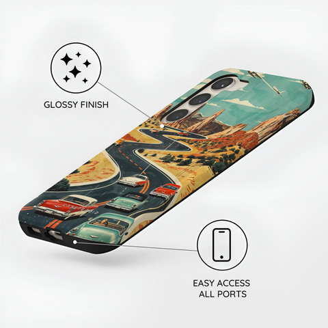 Vintage Journey Route - Samsung Galaxy S23 Plus Case