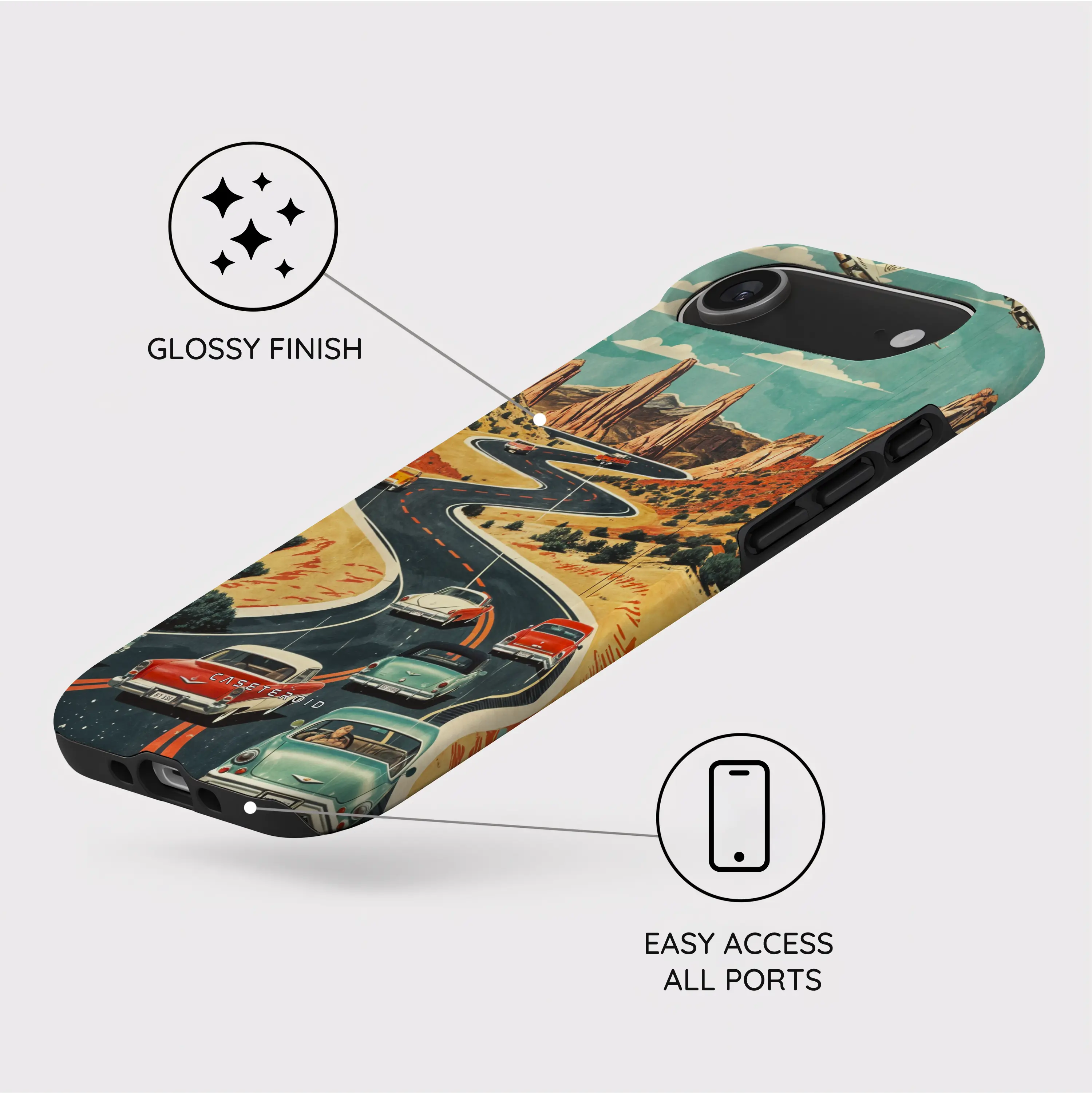 Vintage Journey Route - iPhone 17 Air Case