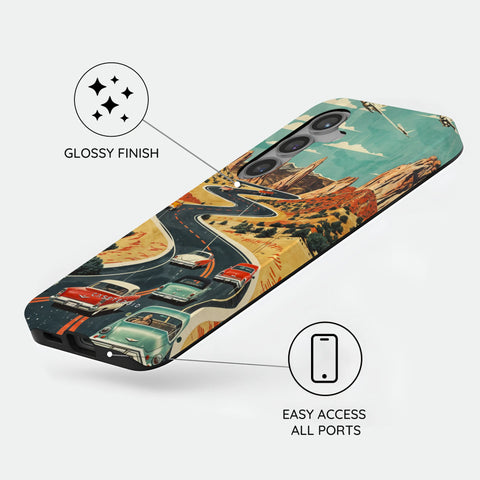 Vintage Journey Route - Samsung Galaxy S24 Plus Case
