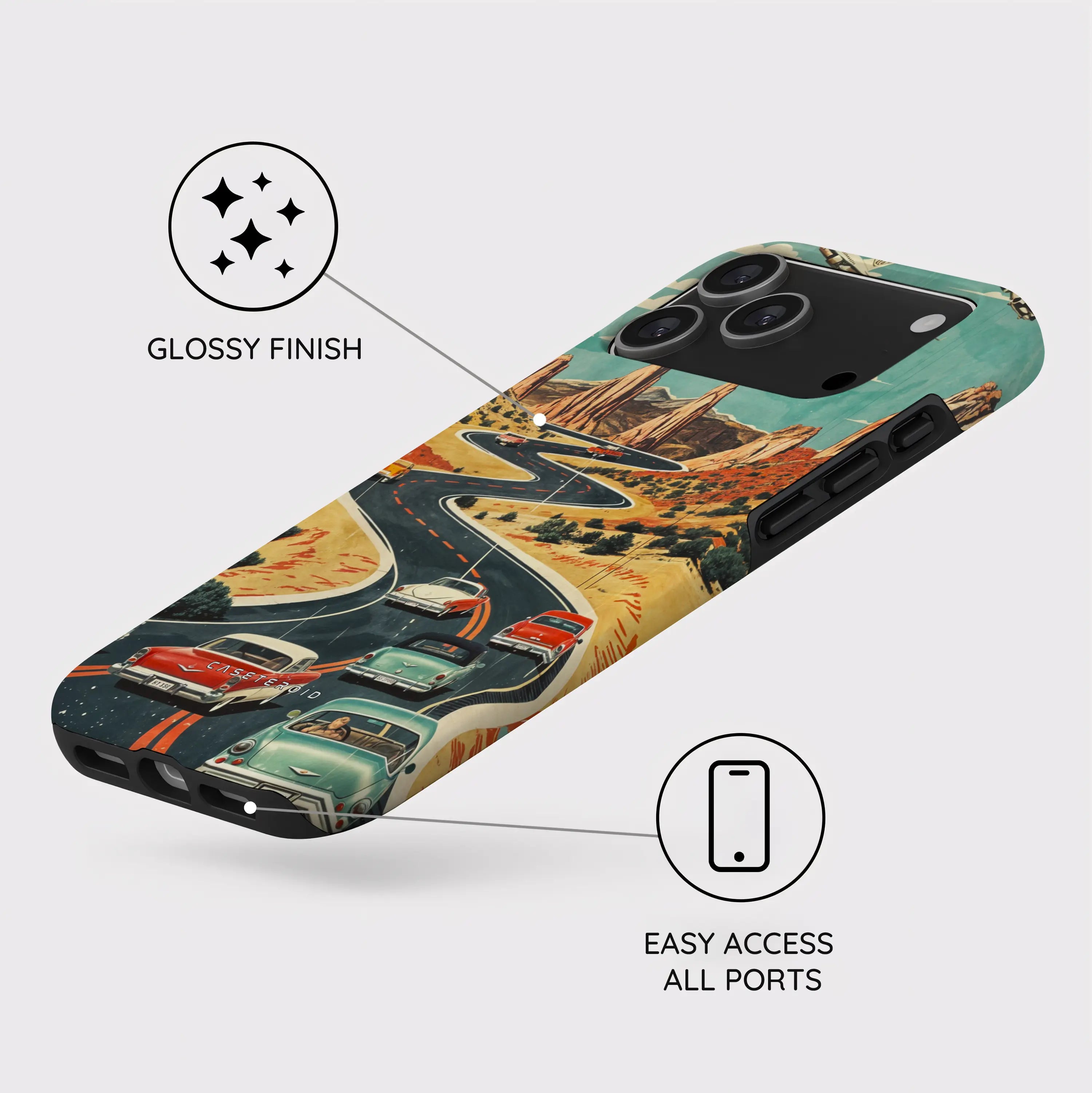 Vintage Journey Route - iPhone 17 Pro Max Case