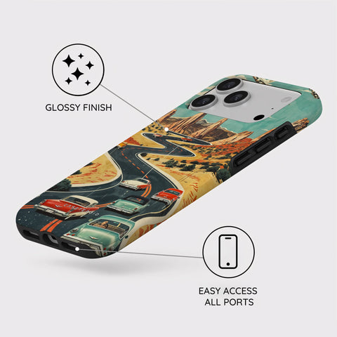 Vintage Journey Route - iPhone 17 Pro Max Case