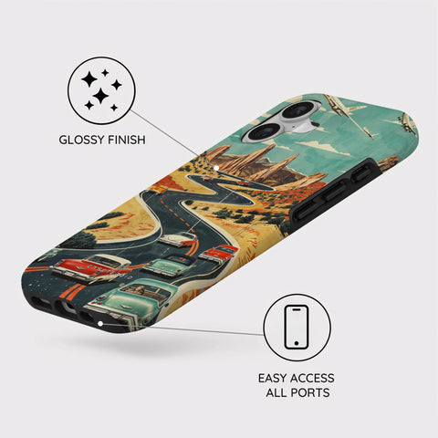 Vintage Journey Route - iPhone 17 Case
