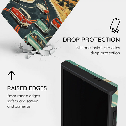 Vintage Journey Route - Samsung Galaxy S24 Ultra Case