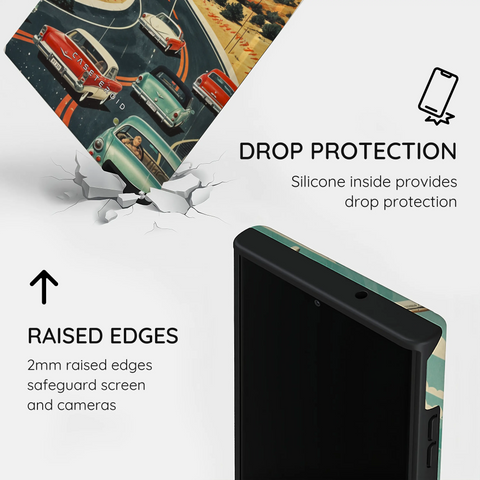 Vintage Journey Route - Samsung Galaxy S23 Ultra Case