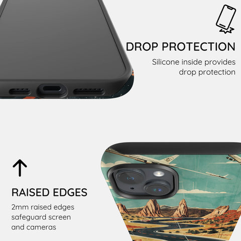 Vintage Journey Route - iPhone 14 Case