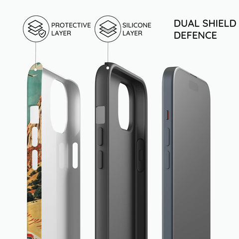 Vintage Journey Route - iPhone 14 Case