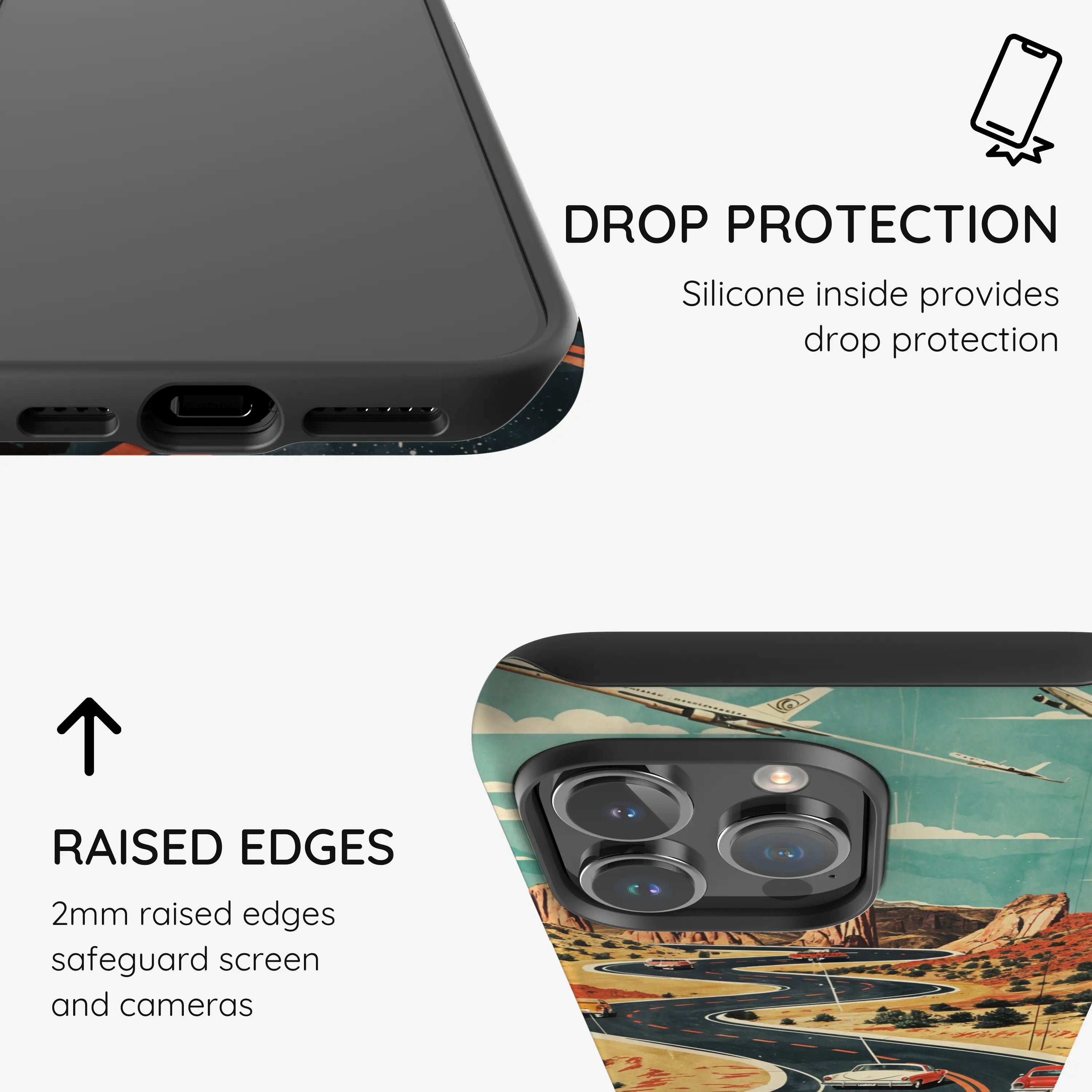 Vintage Journey Route - iPhone 14 Pro Max Case