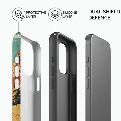 Vintage Journey Route - iPhone 15 Pro Case