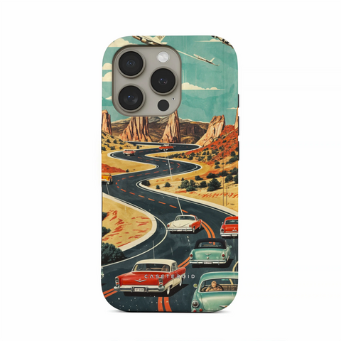 Vintage Journey Route - iPhone 16 Pro Max Case