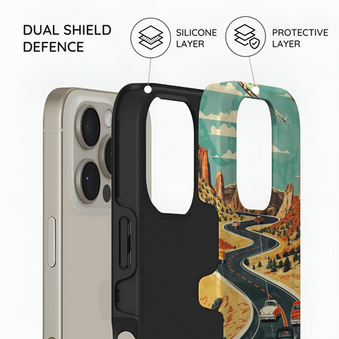 Vintage Journey Route - iPhone 16 Pro Max Case