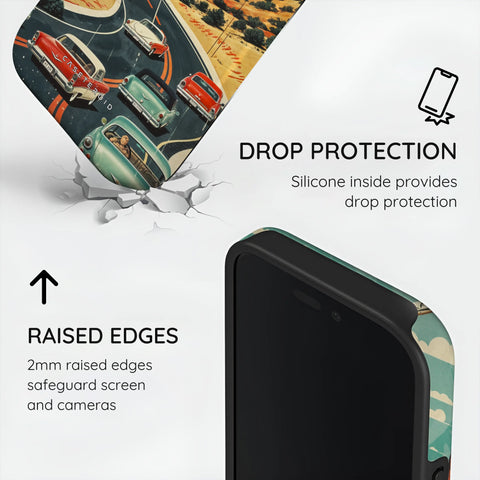 Vintage Journey Route - iPhone 16 Pro Max Case