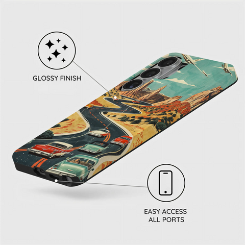 Vintage Journey Route - Samsung Galaxy S26 Ultra Case