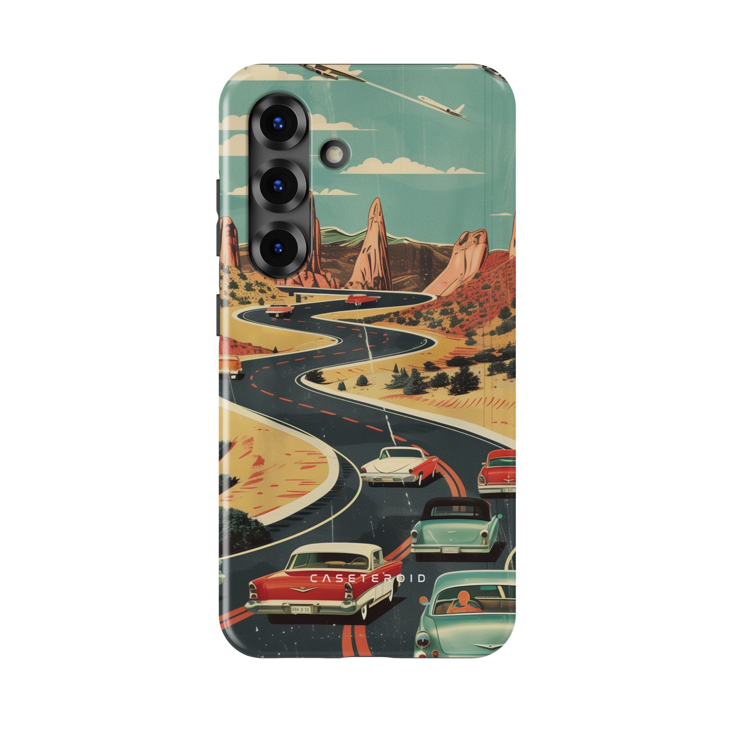Vintage Journey Route - Samsung Galaxy S25 Case