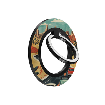 Vintage Journey Route - Magnetic Ring Holder