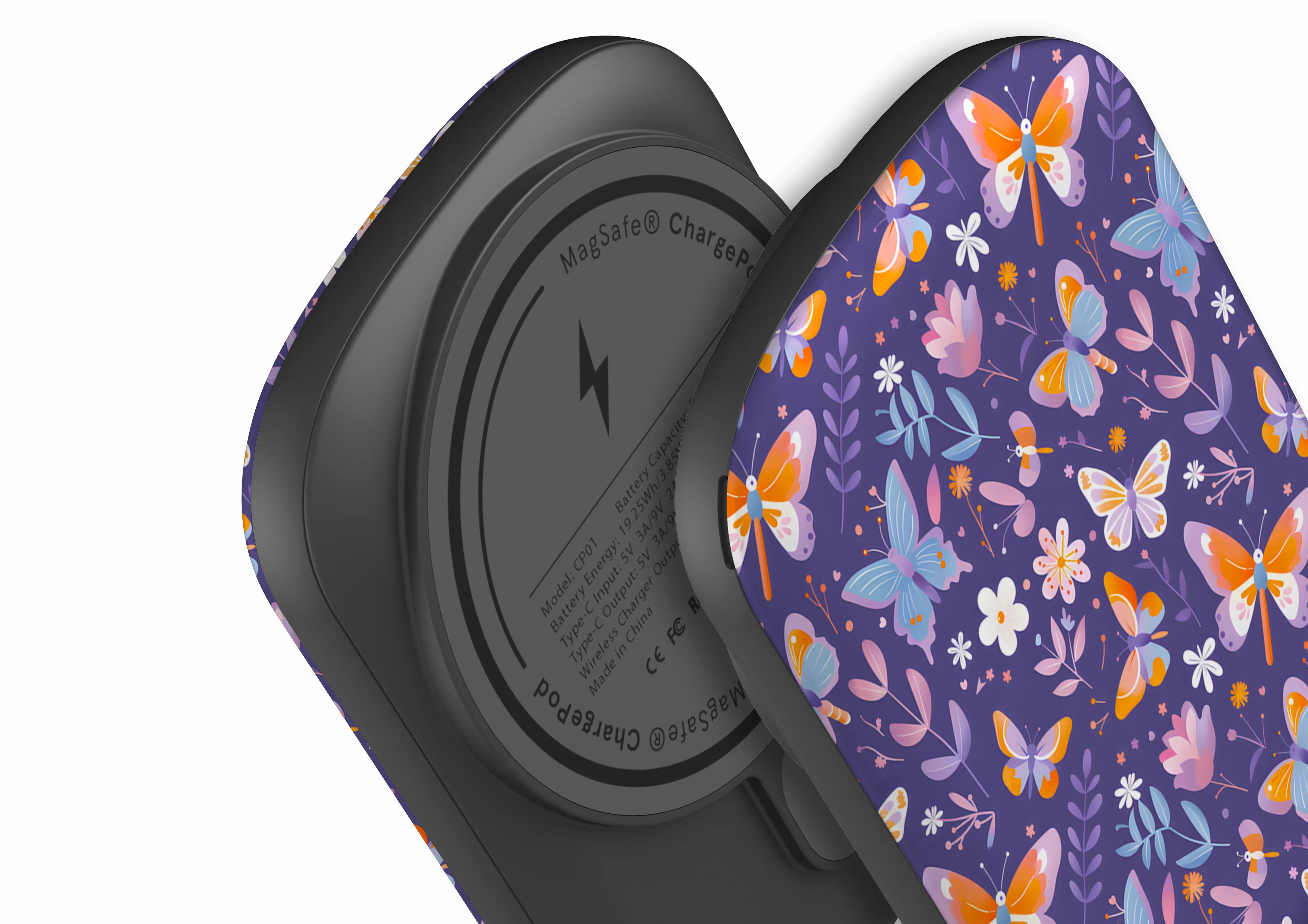 Violet Flutter - ChargePod MagSafe Power Bank
