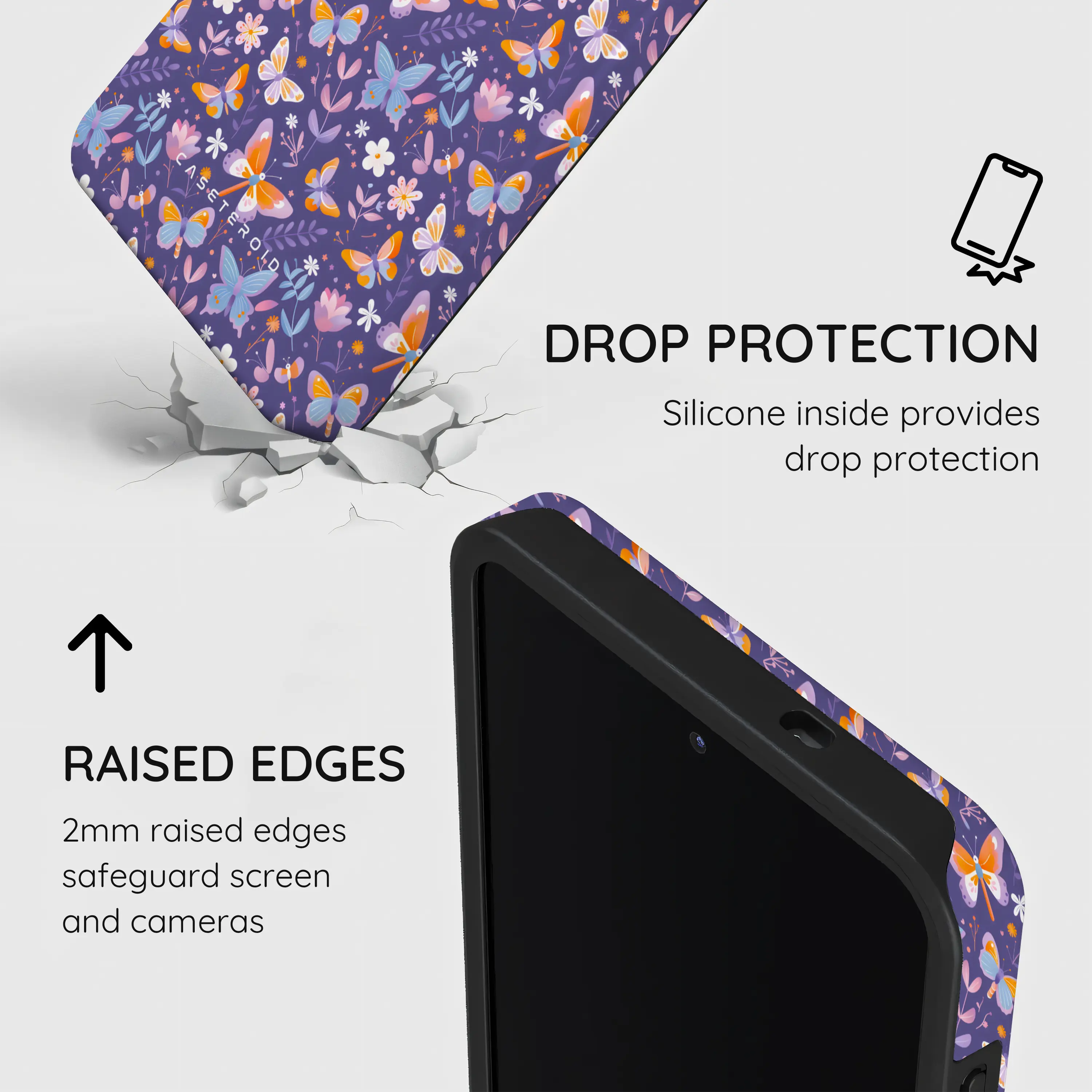 Violet Flutter - Samsung Galaxy S26 Plus Case