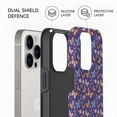 Violet Flutter - iPhone 14 Pro Case