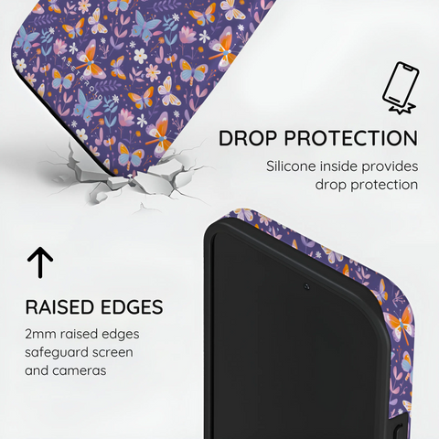 Violet Flutter - iPhone 14 Pro Case
