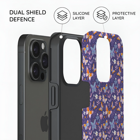 Violet Flutter - iPhone 15 Pro Case