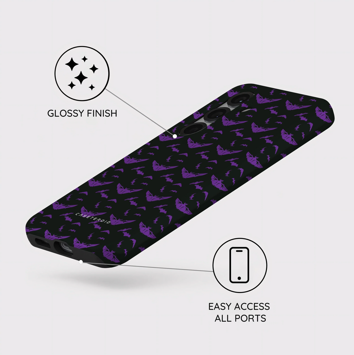 Violet Swarm - Samsung Galaxy S25 Case