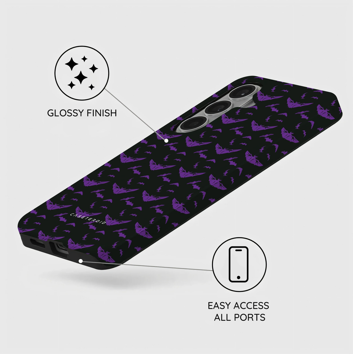 Violet Swarm - Samsung Galaxy S26 Case