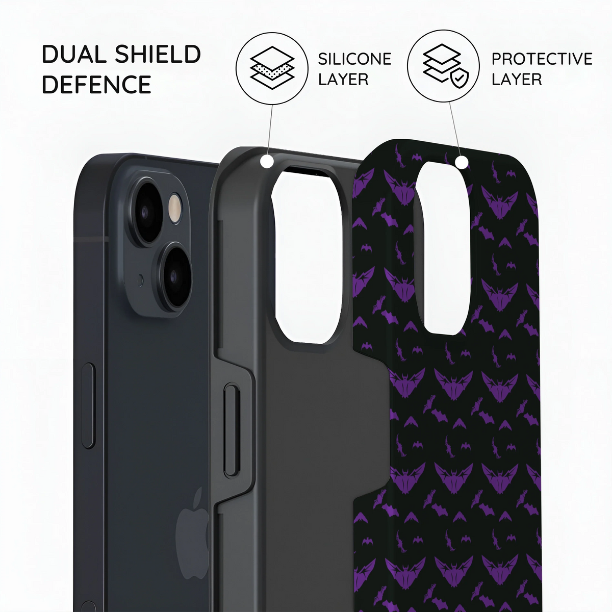 Violet Swarm - iPhone 14 Case