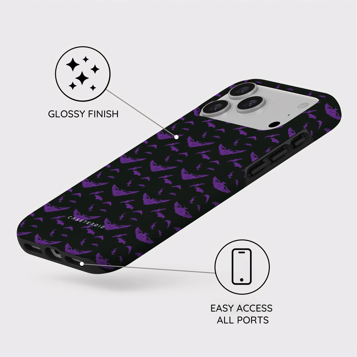 Violet Swarm - iPhone 18 Pro Max Case