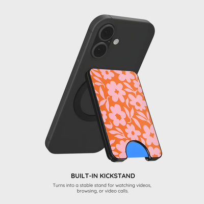Vivid Florals - Magnetic Wallet & Stand