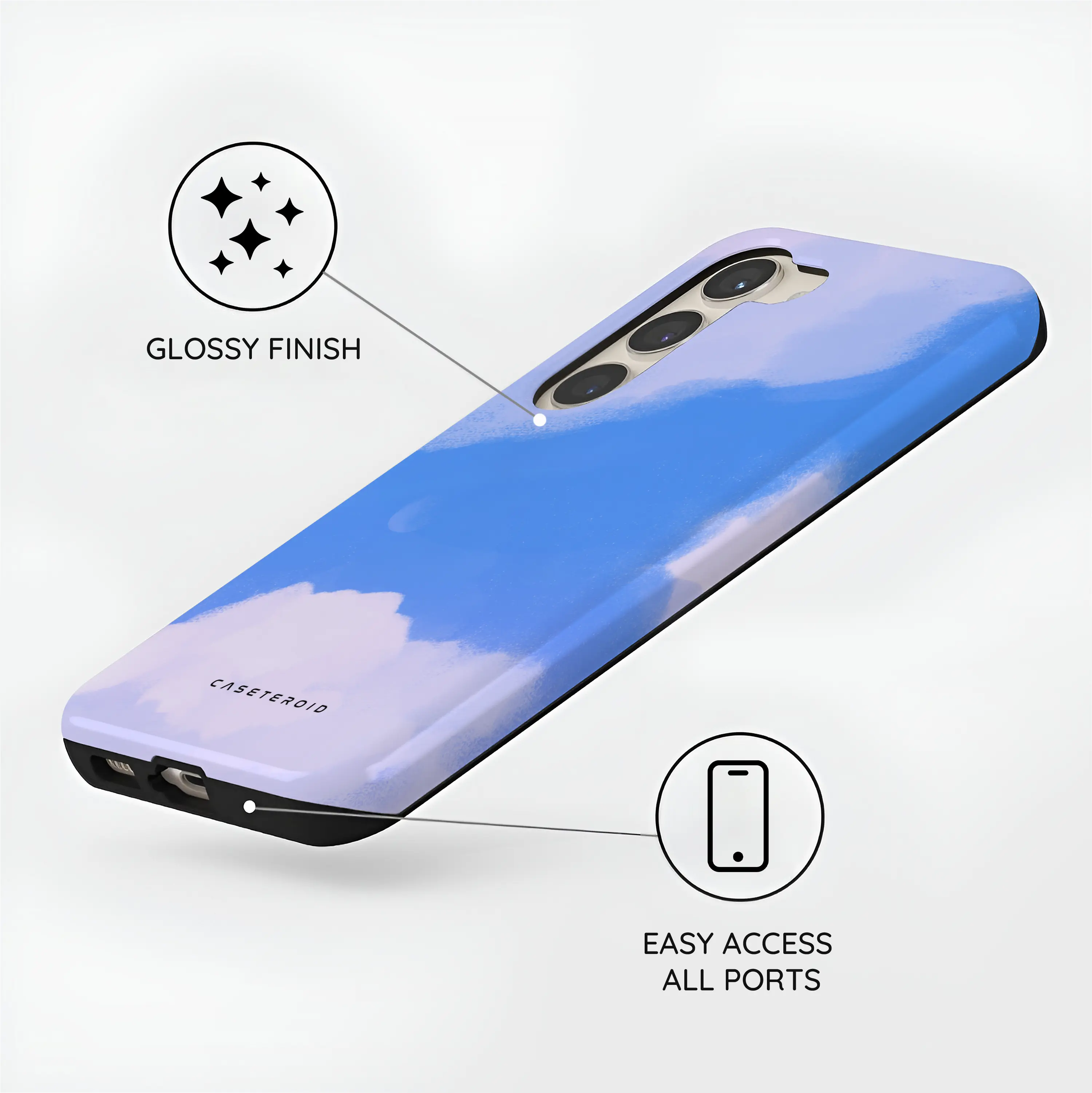 Whimsy Sky Cartoon - Samsung Galaxy S23 Case