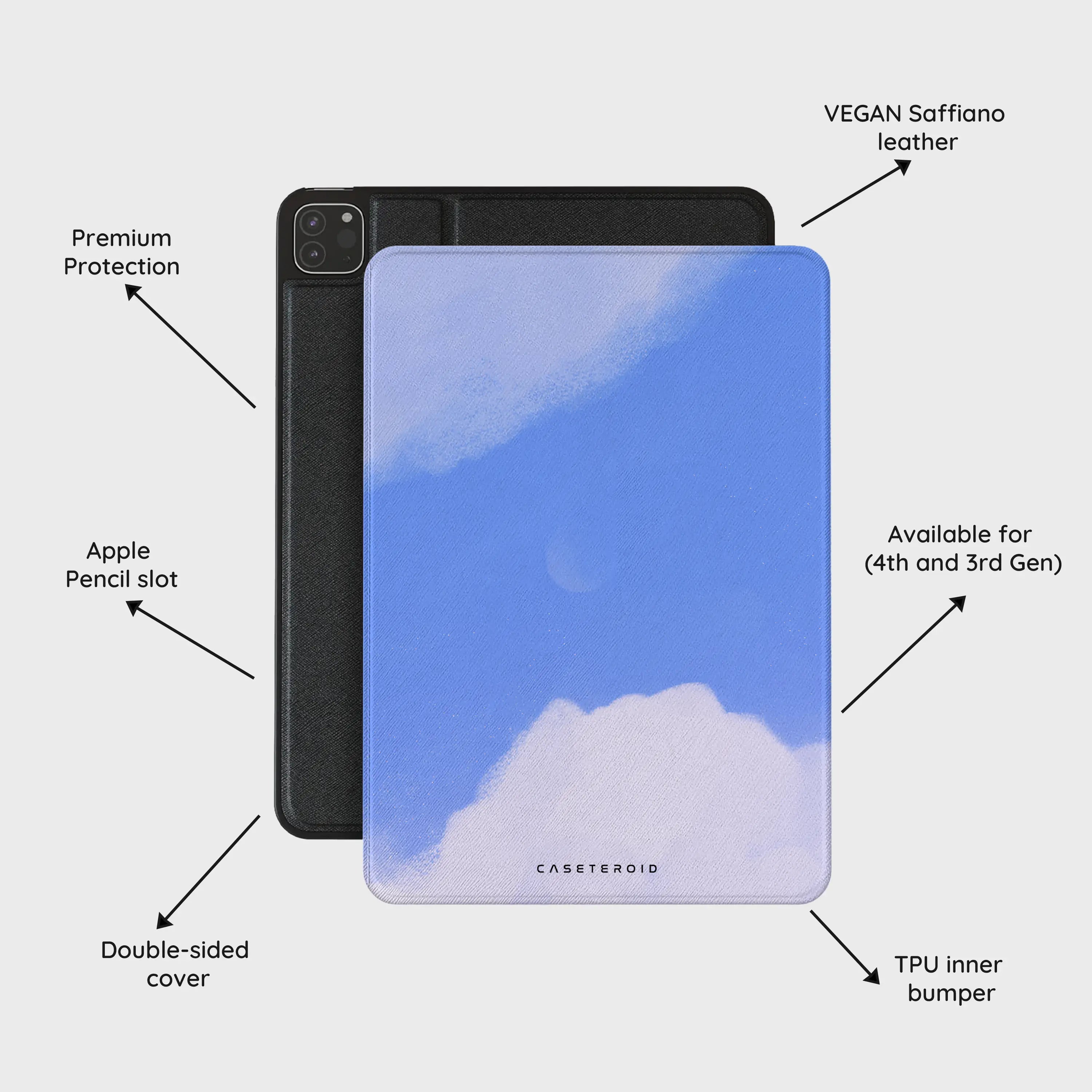 Whimsy Sky Cartoon - iPad Pro 12.9 (4th/3rd Gen) Case