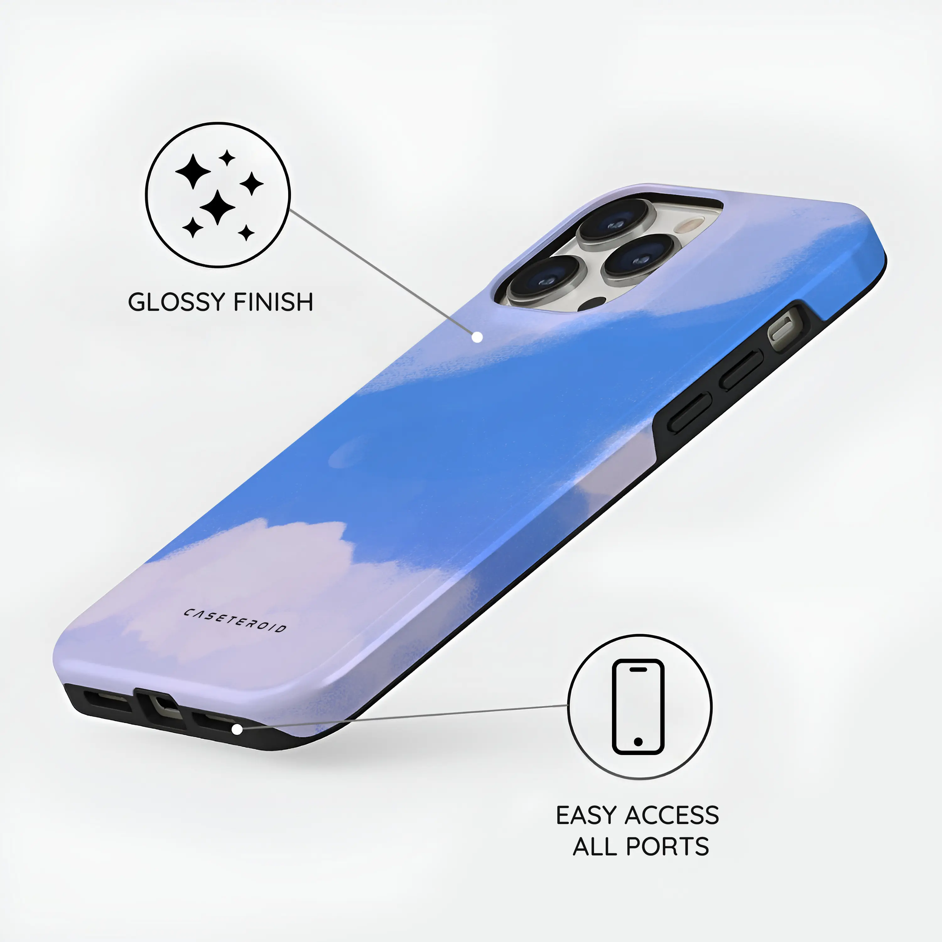 Whimsy Sky Cartoon - iPhone 14 Pro Max Case