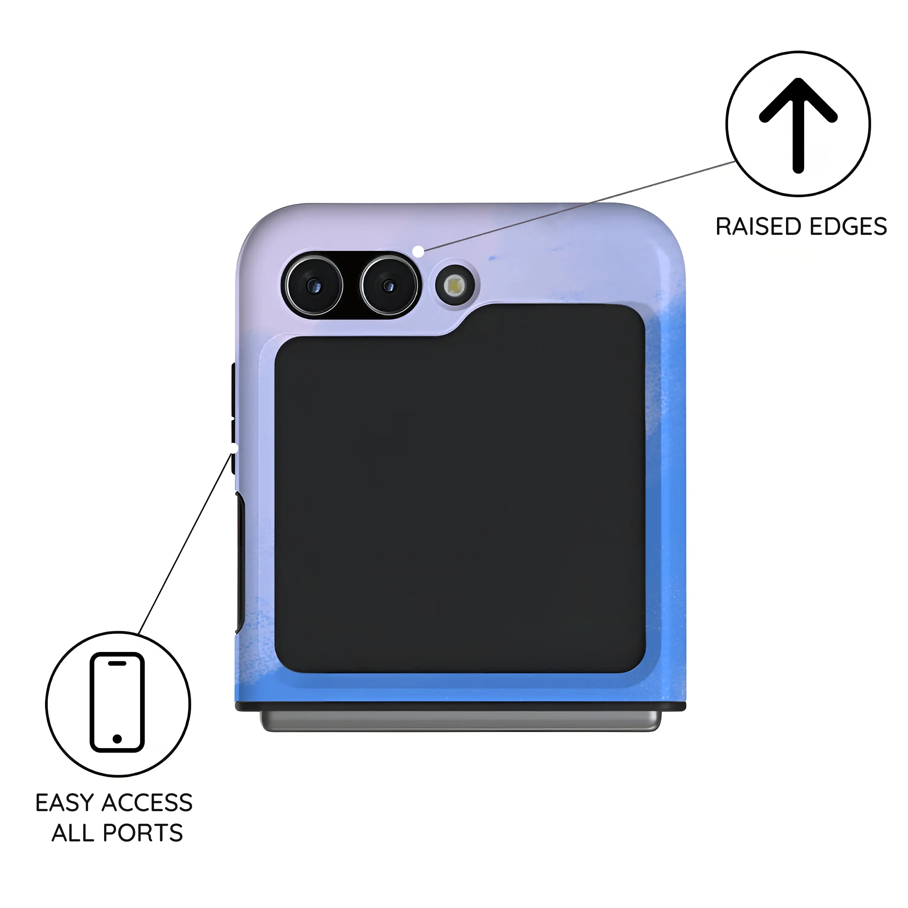 Whimsy Sky Cartoon - Samsung Galaxy Z Flip 5 Case