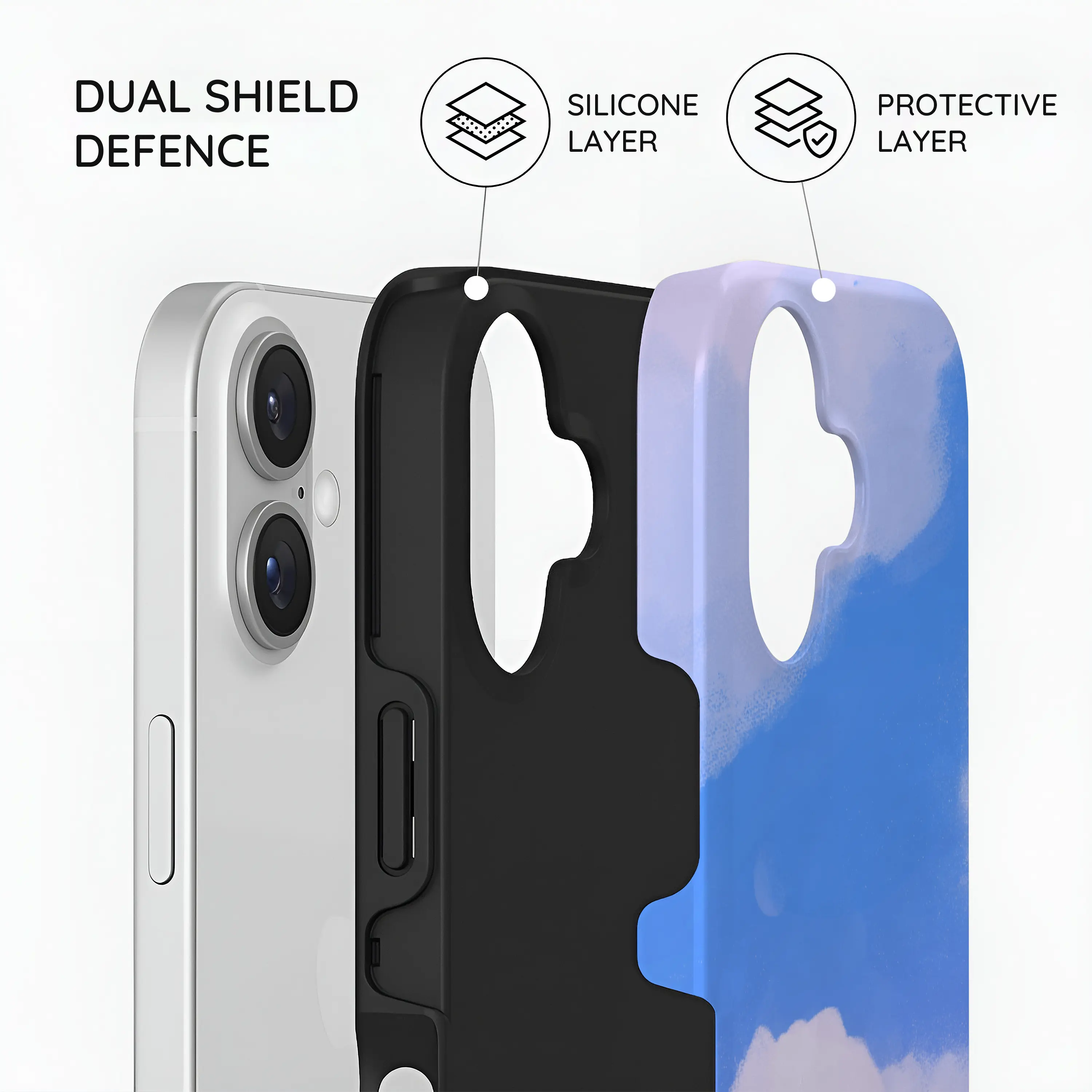 Whimsy Sky Cartoon - iPhone 16 Case