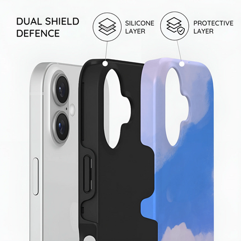 Whimsy Sky Cartoon - iPhone 16 Plus Case